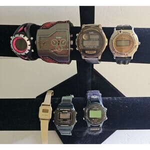 7 Digital WATCHES Bundle Lot As Is DIY Craft Project Untested Steampunk Project